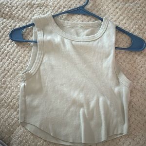 light green crop tank